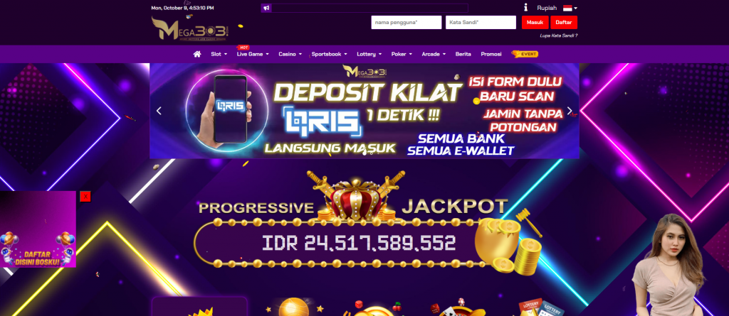 Halaman Utama Situs Judi Slot Online Terpercaya MEGA303